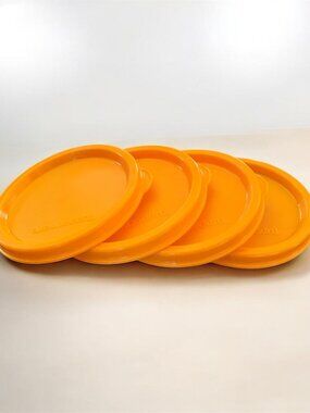 Tupperware 4 Seals Replacement Lids 4922 for Snack Cups Bell Tumblers